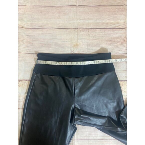 Assets By Spanx Women's Black Stretch Faux Leather Pants - Large - Picture 8 of 10